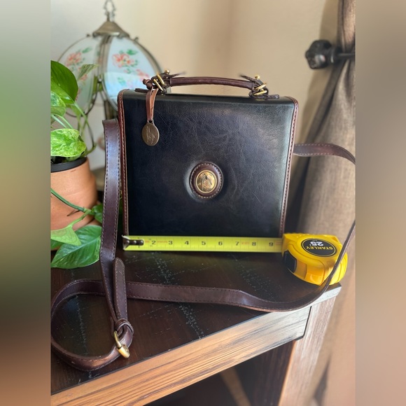 Vintage Ralph Lauren Women's Leather Briefcase Style Crossbody Bag. Rare&unique - Picture 13 of 16